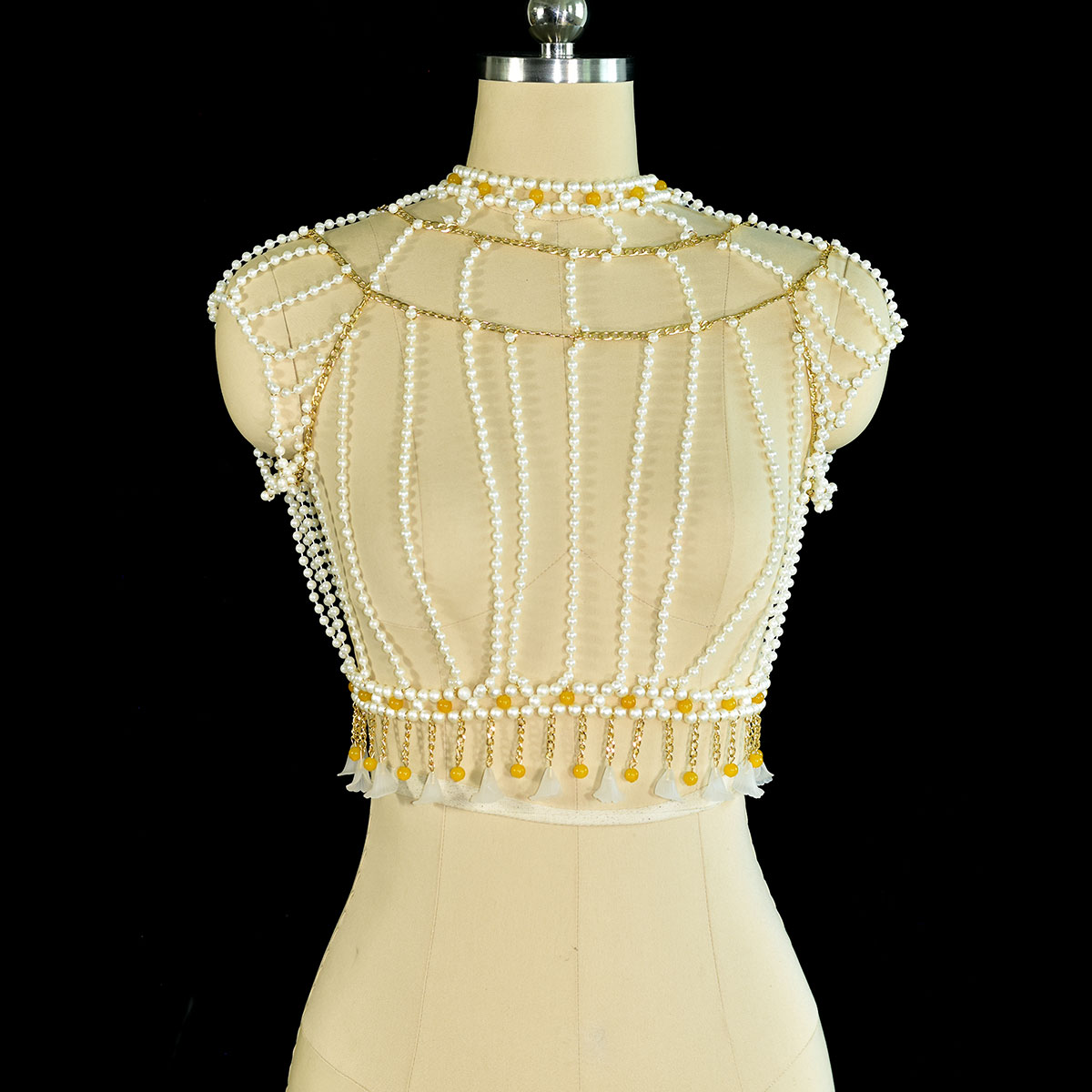 Elegant Fashion Ornate Imitati - огляд і ціна Yellow Body Jewelry