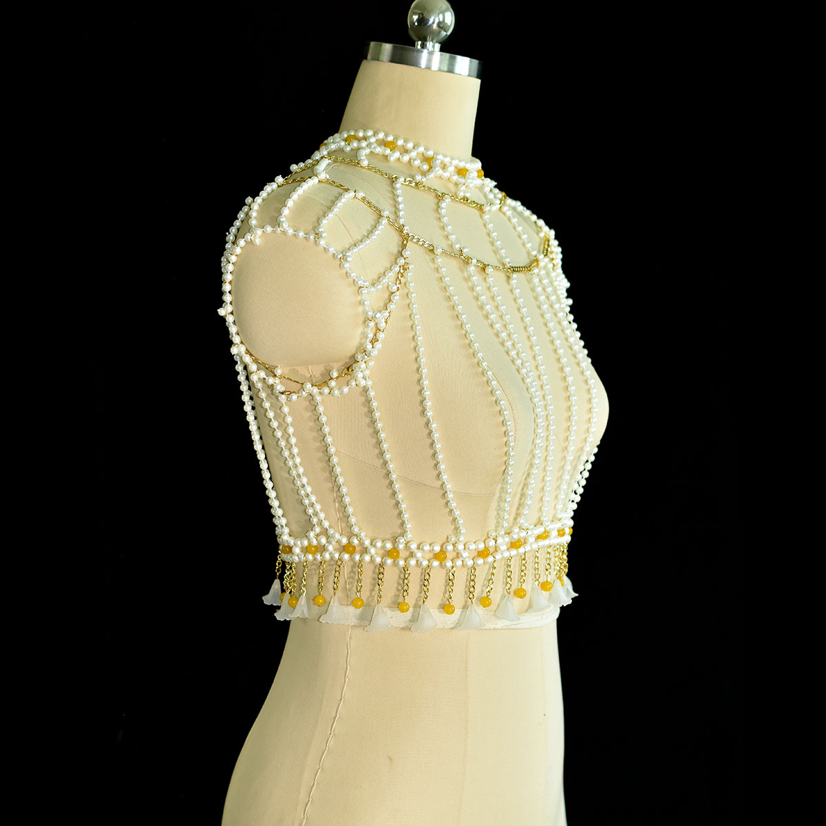 Elegant Fashion Ornate Imitati - огляд і ціна Yellow Body Jewelry