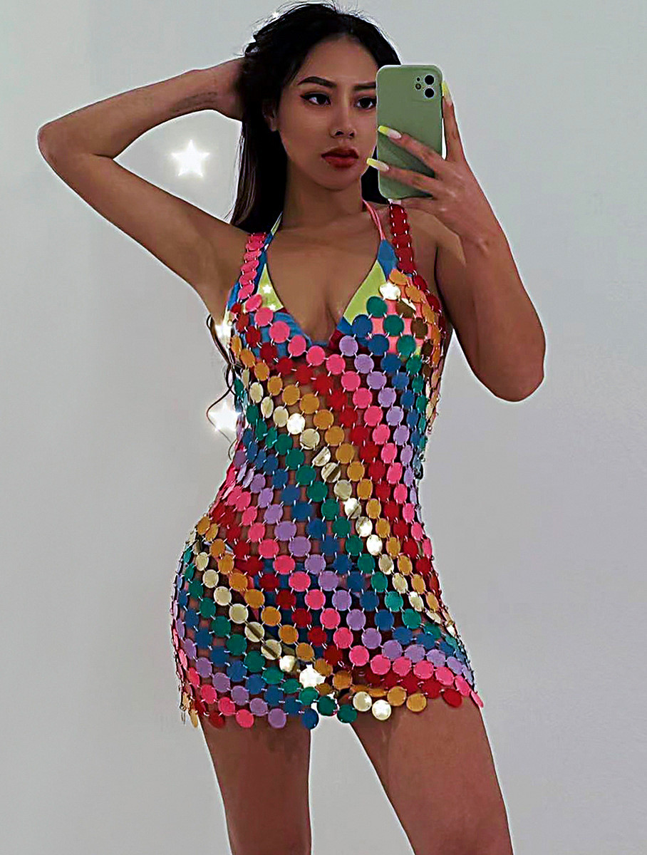 Sexy Backless Bling Mirror Col - огляд і ціна Body Jewelry For Backless Dress