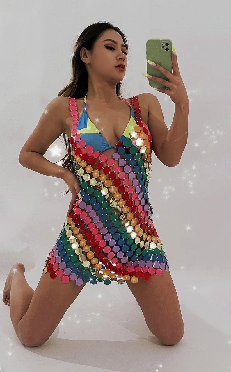 Sexy Backless Bling Mirror Col - огляд і ціна Body Jewelry For Backless Dress