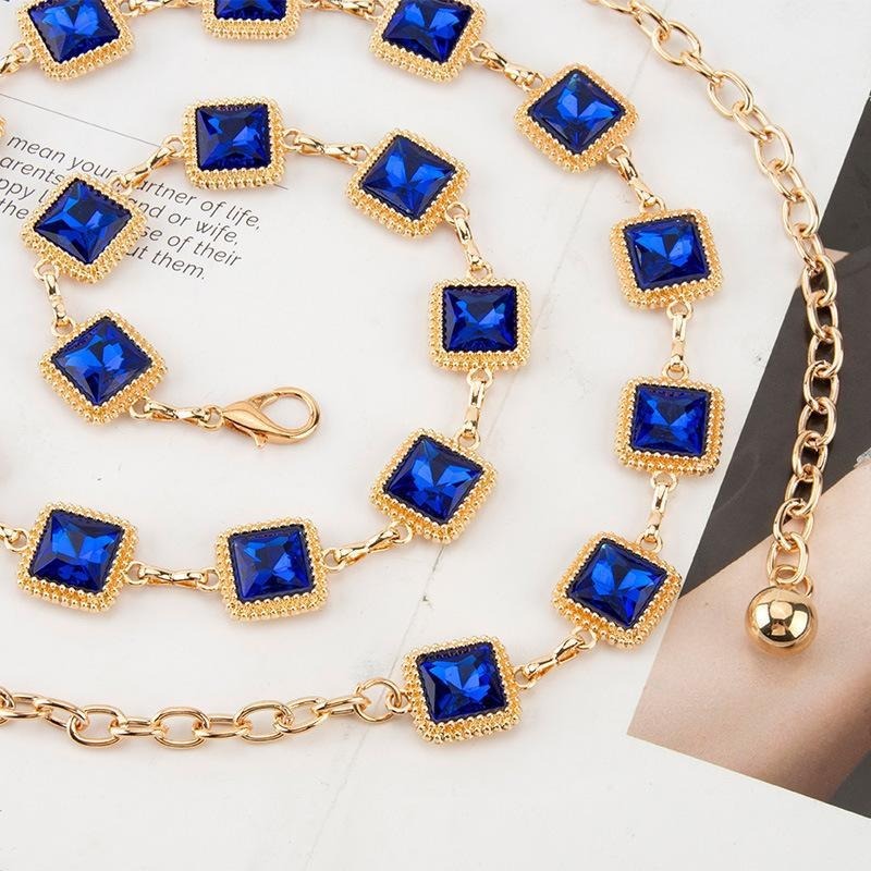 Retro Blue Green Yellow Diamon - огляд і ціна Yellow Body Jewelry