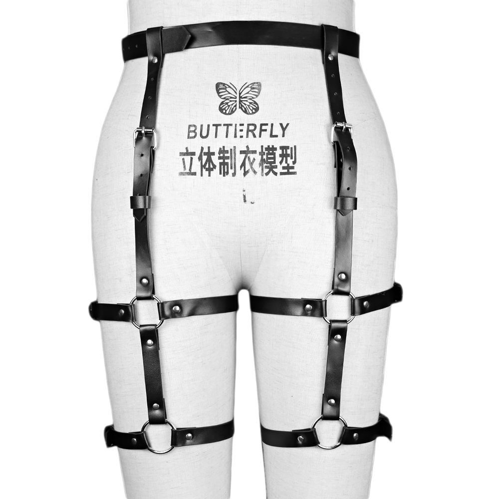 Punk Leather Thigh Harness Bel - огляд і ціна Body Jewelry Thigh Chain