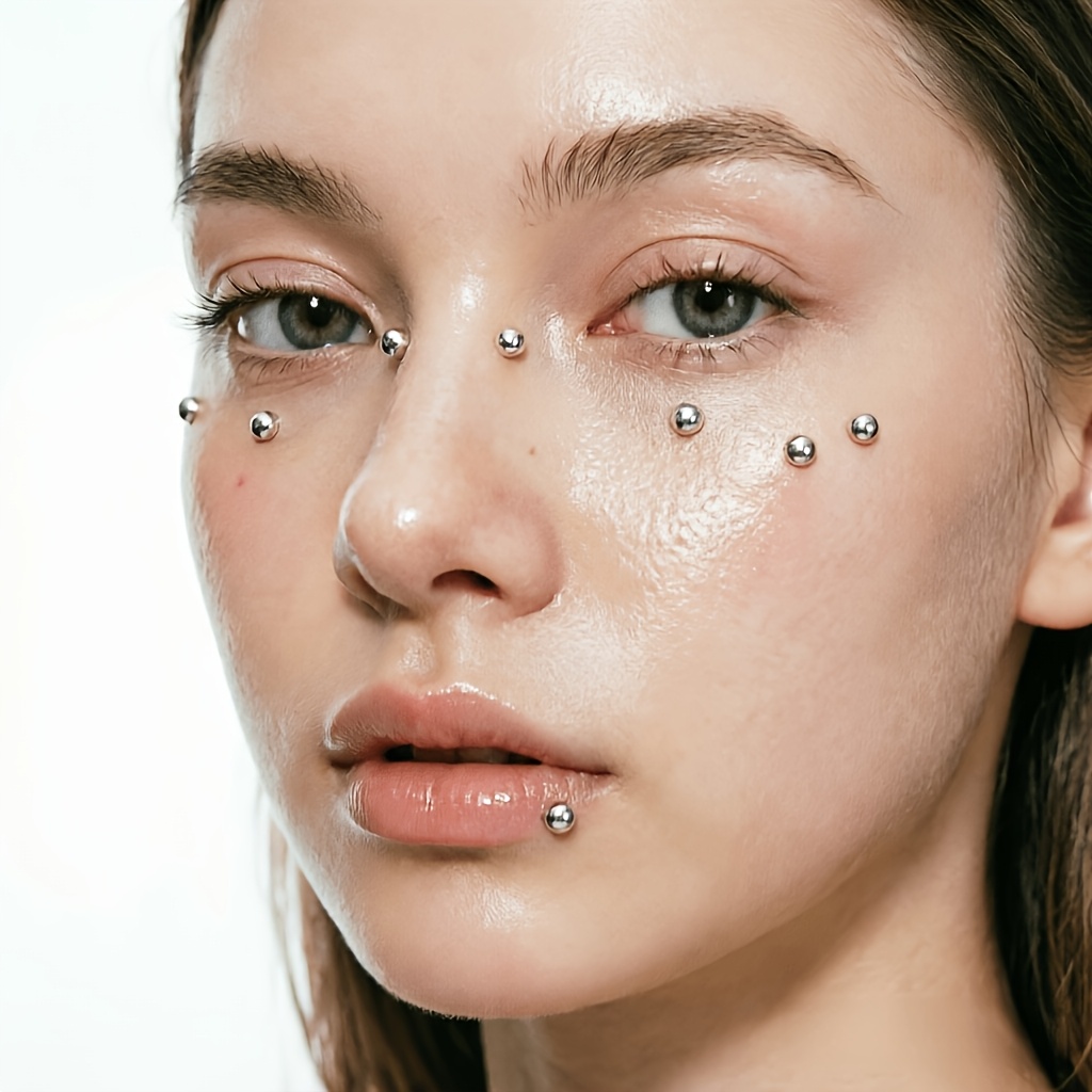 4pcs Set of Piercing-Free Self - огляд і ціна Body Jewelry Nose Studs