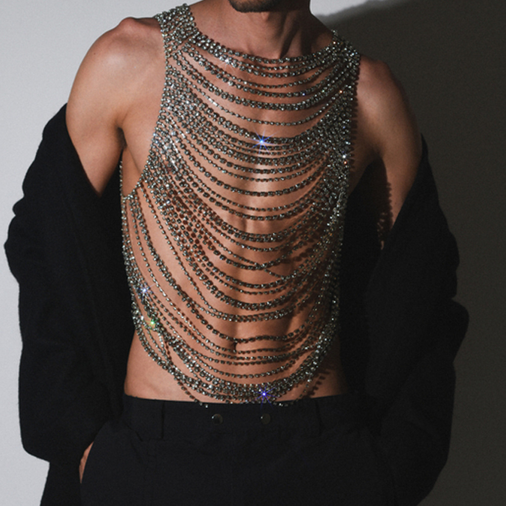 Fashion Luxurious Bling Men Wo - огляд і ціна Body Jewelry Men